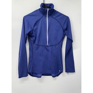 Patagonia Womens Capilene Expedition Half Zip Long Sleeve Athletic Blue‎ Top XS